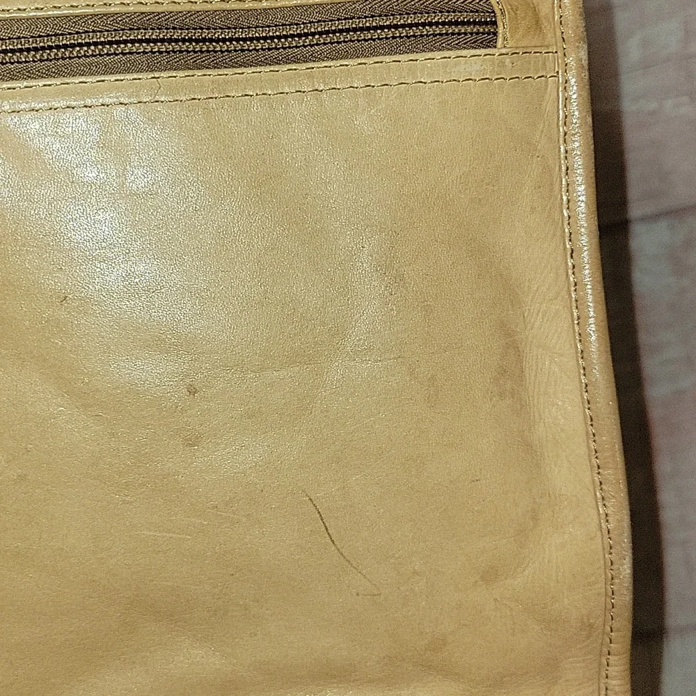Tan Leather Breifcase Laptop Bag